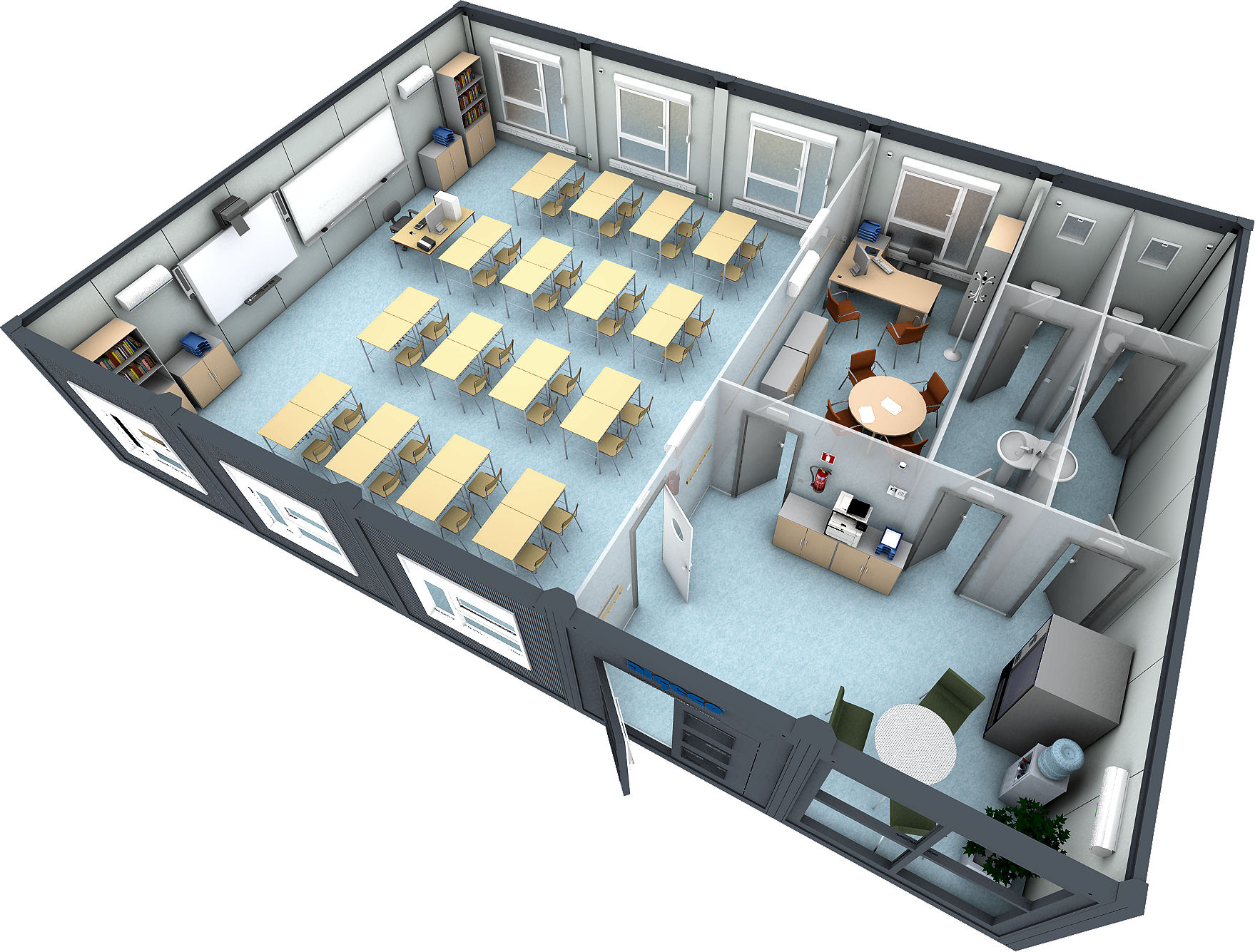 perspectiva colegio modular