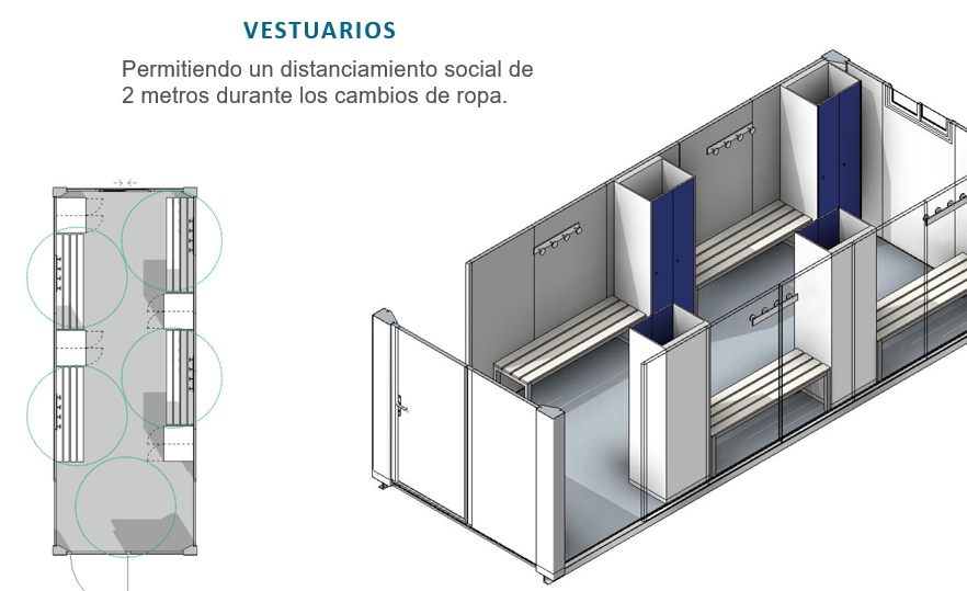 vestuarios prefabricados